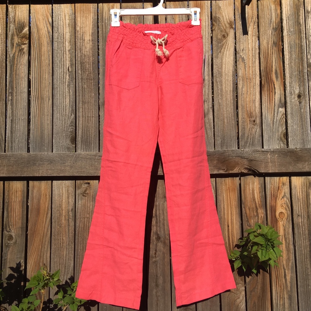 RoxyGirl Coral Pants size 12 •NWT